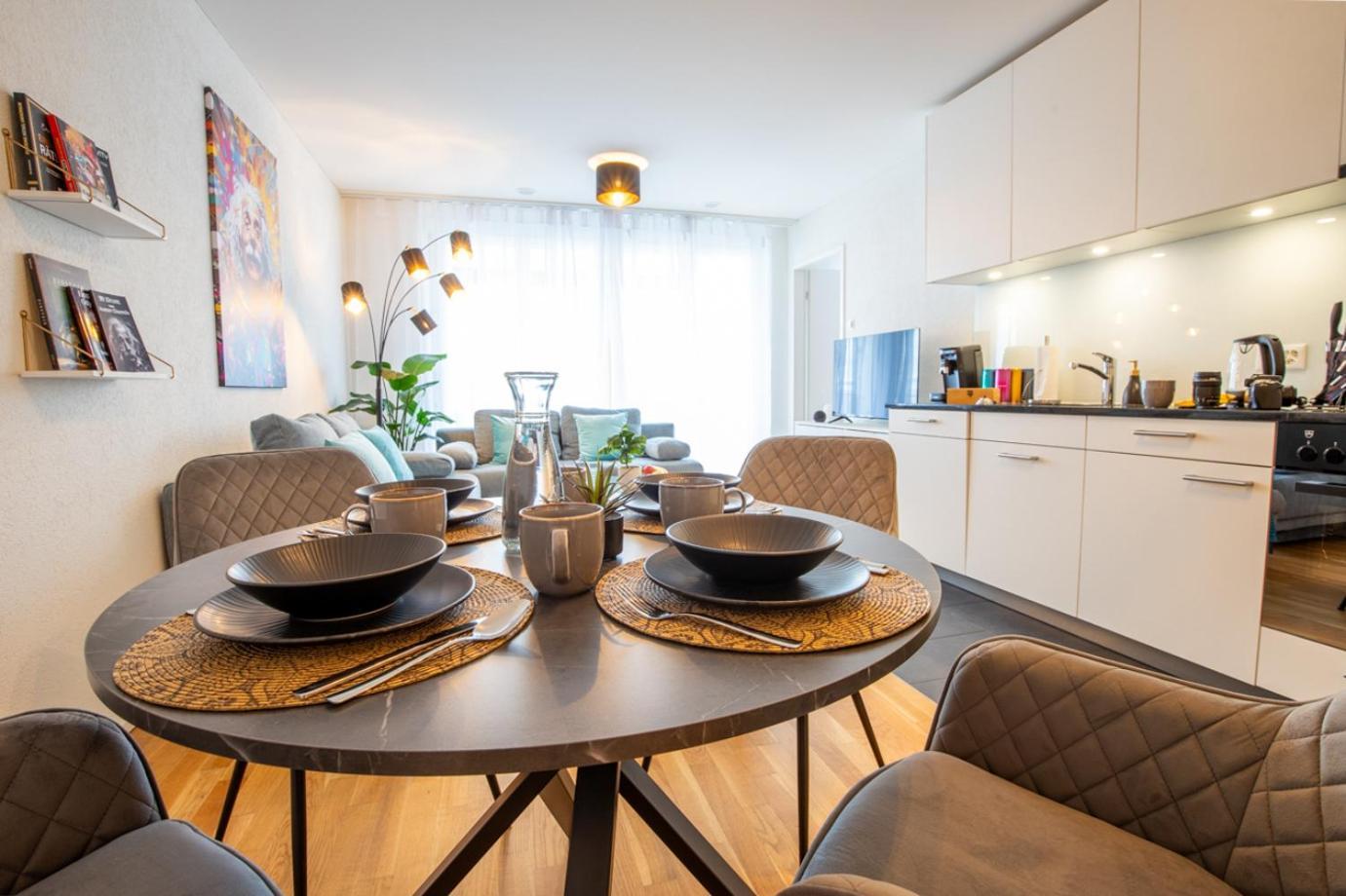 Special Einstein II Apartment Basel, Messe Kleinbasel 10-Star מראה חיצוני תמונה